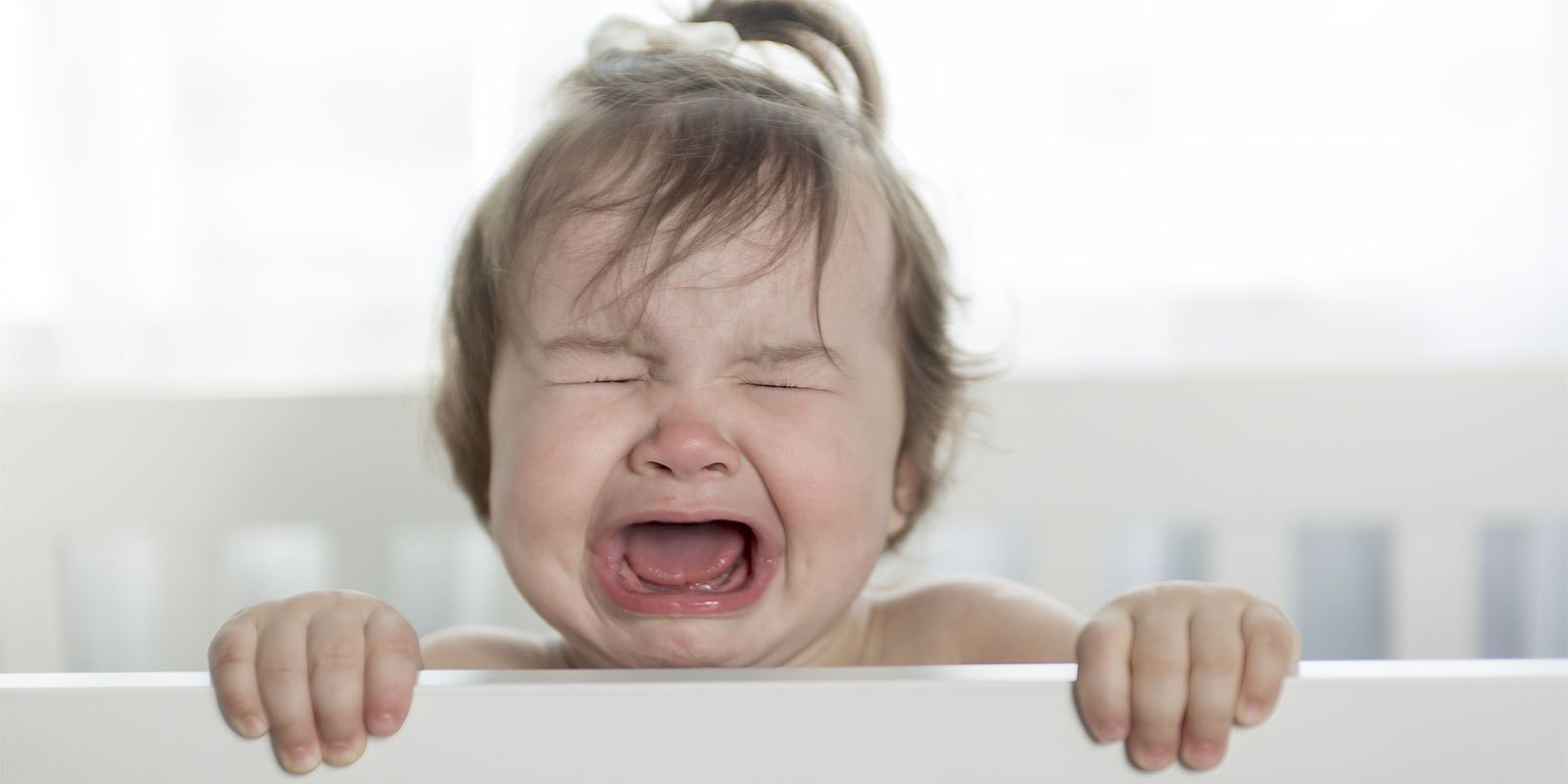 A baby crying
