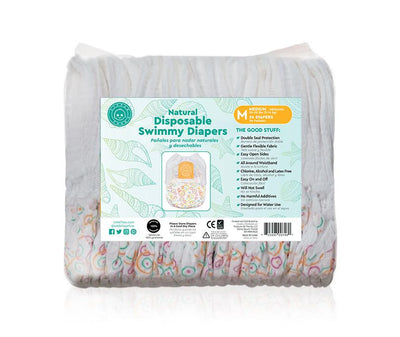 Little Toes Natural Disposable Swimmy Diapers - 24 Count Medium size pack