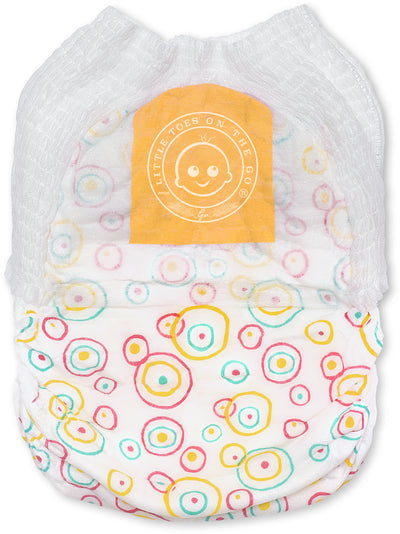 Little Toes Natural Disposable Swimmy Diapers- 24 count Small, Medium and Large