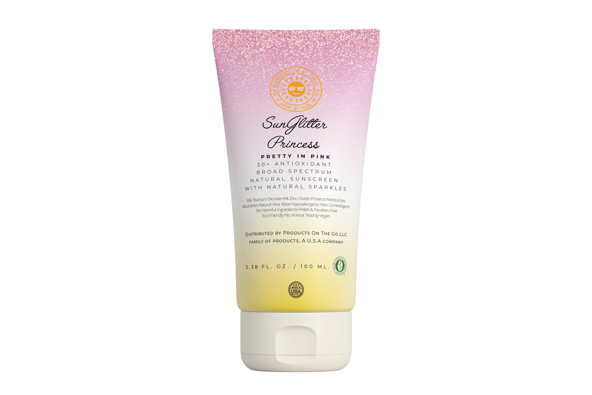 SunGlitter Princess® Pretty in Pink Natural Sunscreen