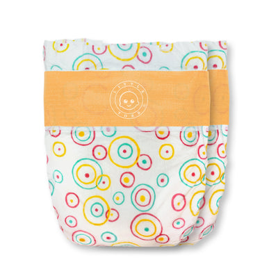 Little Toes Convenience On The Go 2x Natural Bamboo Diapers | Size Medium (13-24 lbs) pack