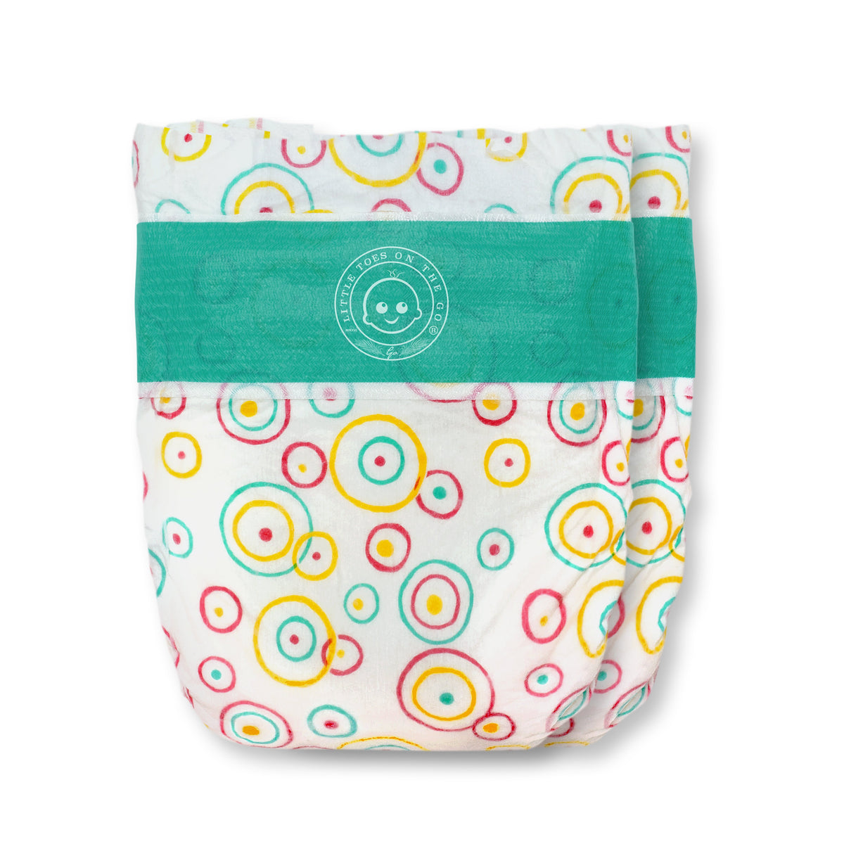 Little Toes Convenience On The Go 2x Natural Bamboo Diapers | Size Small (8-17 lbs) pack